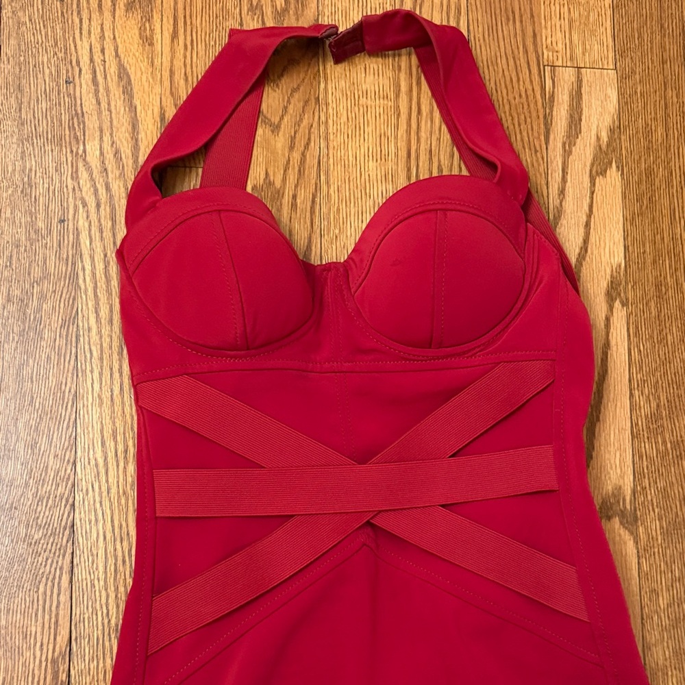 Guess by Marciano Red Midi Dress - Picture 4 of 5
